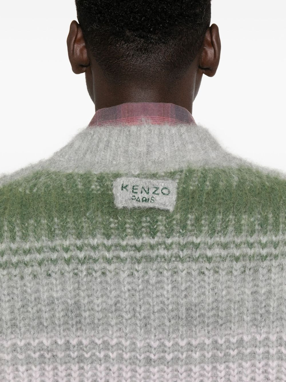 striped v-neck sweater - 5