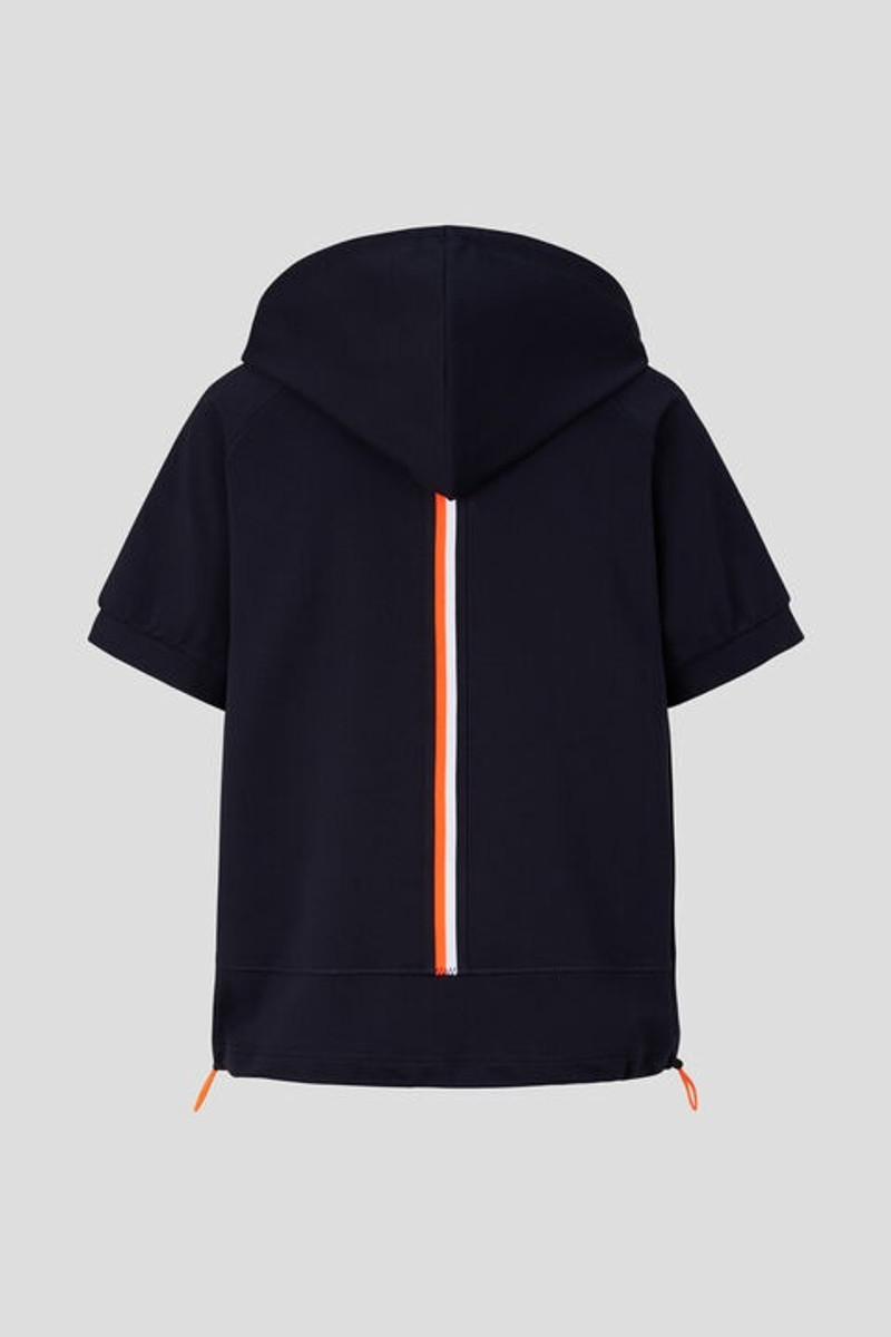 BOGNER Sharon short-sleeved hoodie in Dark blue outlook