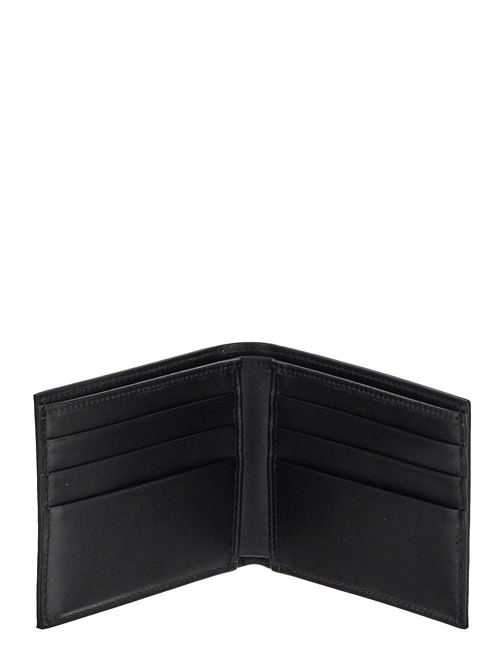 Calfskin Bi-Fold Wallet With Logo - 4