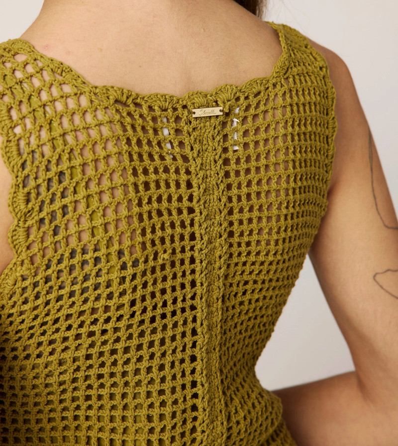 NOELANI CROCHET MINI DRESS | MOSS 4