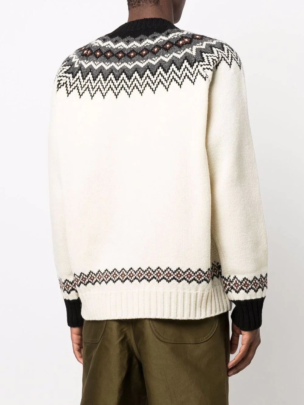 fair isle intarsia-knit crew-neck jumper - 4