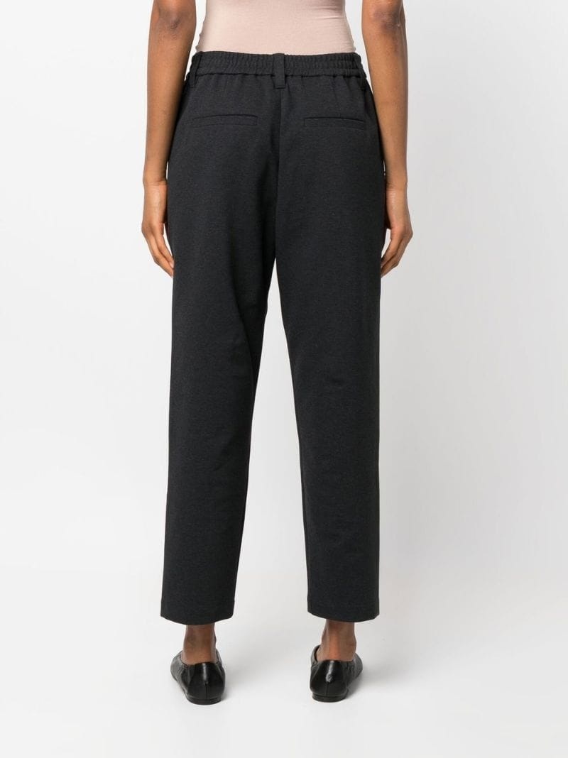 mid-rise straight leg trousers - 4