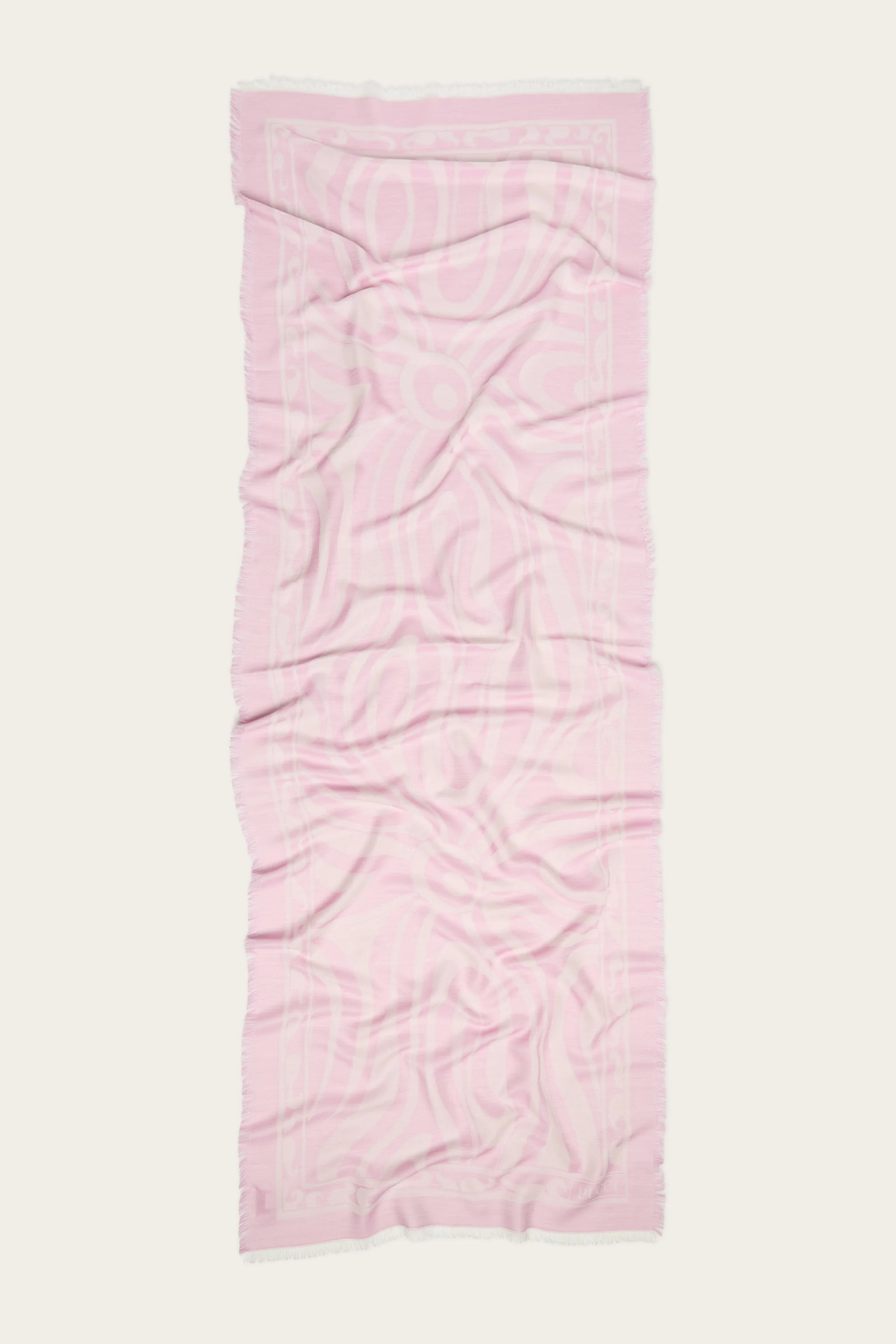 MARMO PRINT JACQUARD SILK SCARF - 1