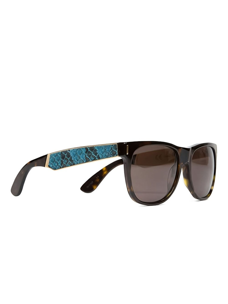RETROSUPERFUTURE snakeskin-detail square sunglasses outlook