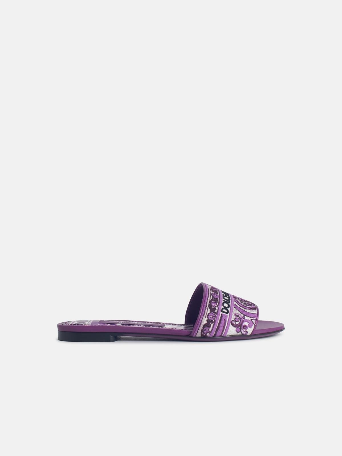 SLIPPER WITH MAJOLICA EMBROIDERY - 1