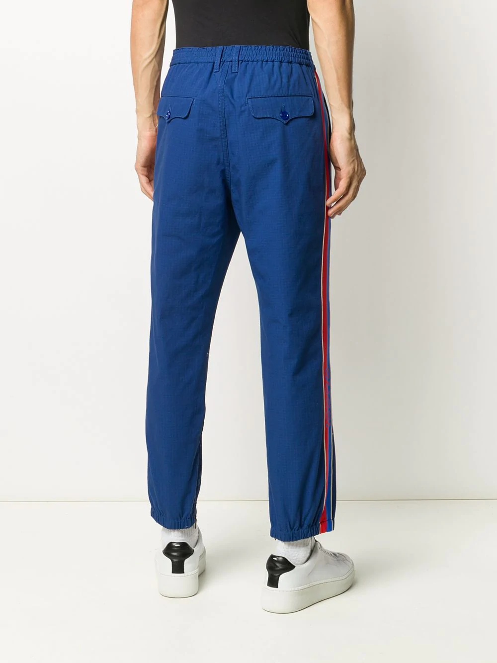 logo trim trousers - 4