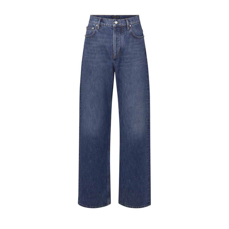 Embellished Denim Skate Pants 1