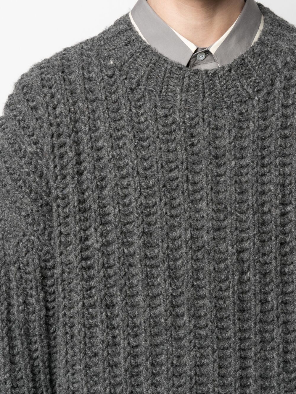 chunky-knit jumper - 6