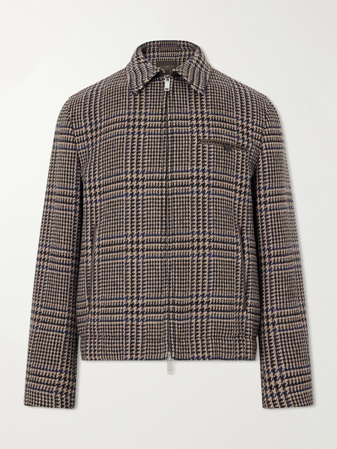 Montedoro Il Primo Checked Stretch-Wool Blouson Jacket - 1