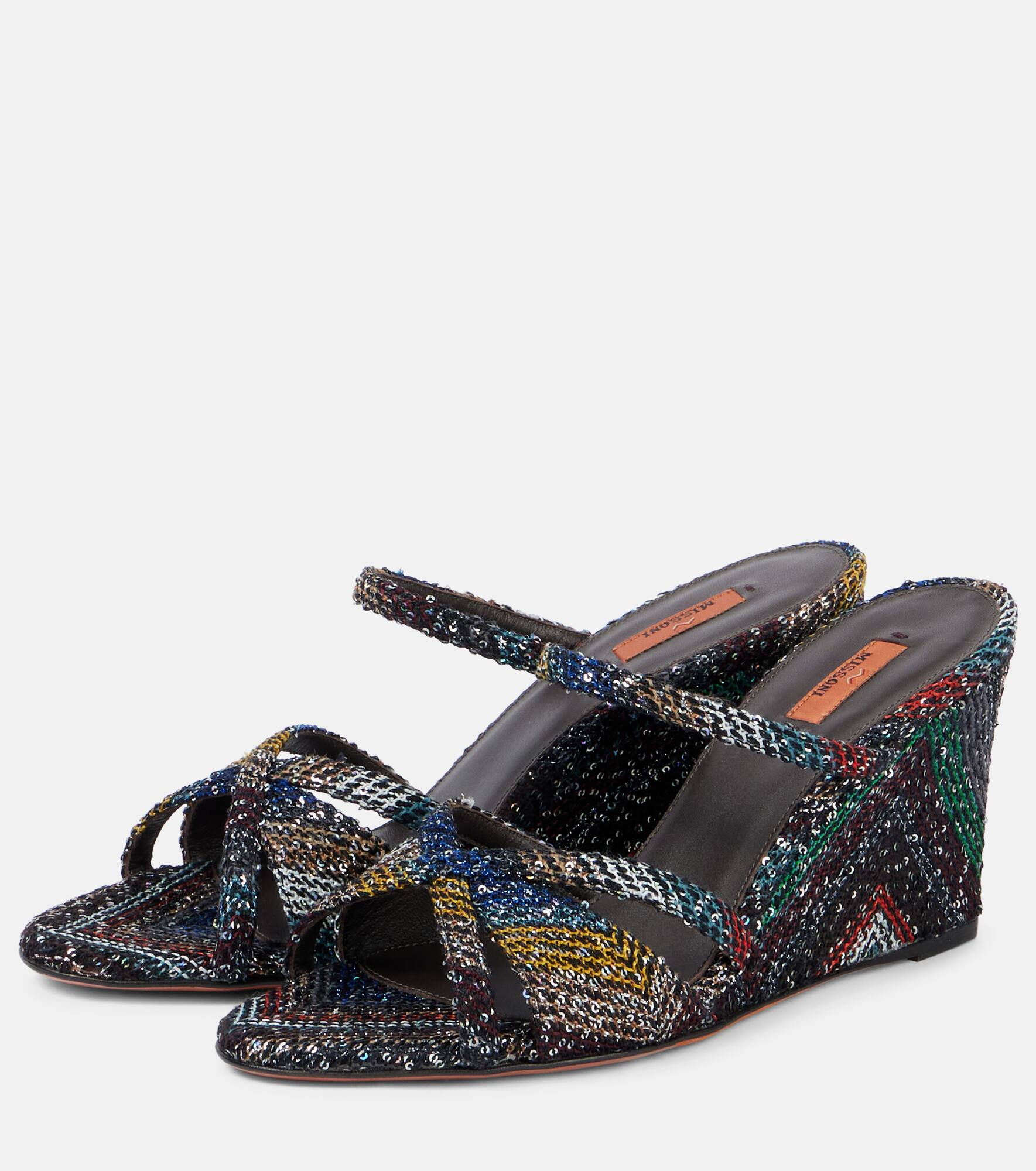 Lucy Caperdoni sequined wedges - 4