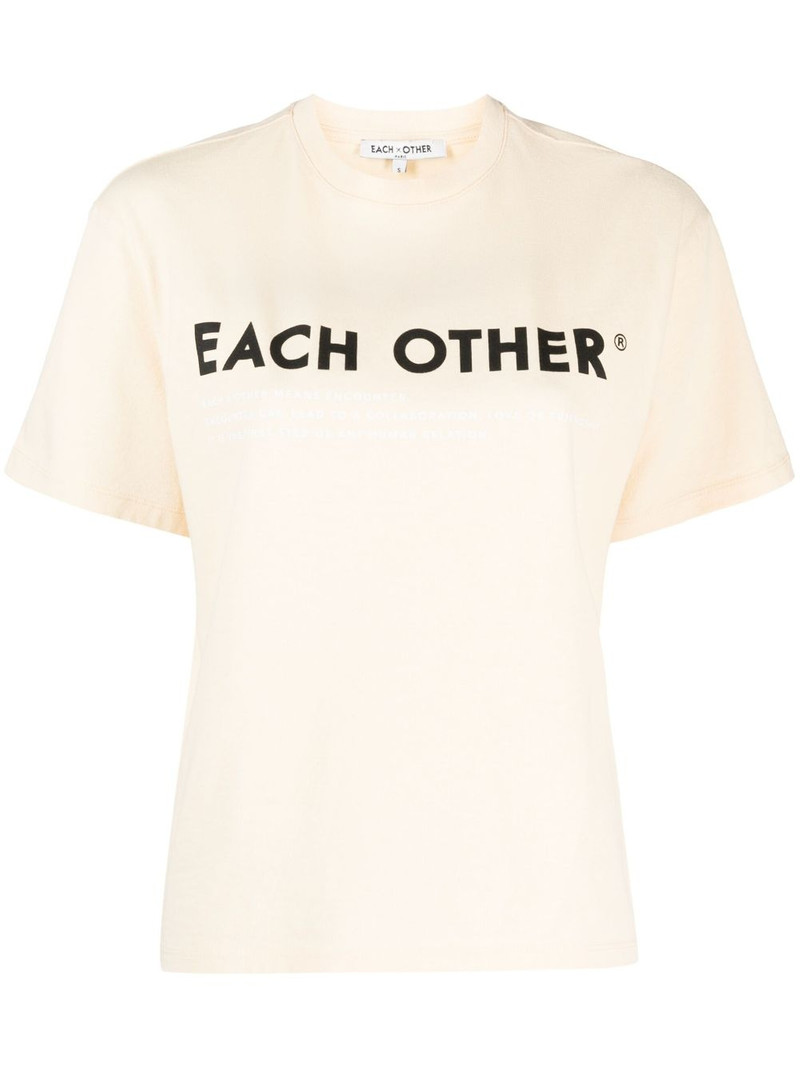 logo-print cotton T-shirt 1