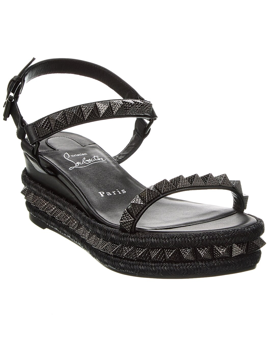 Christian Louboutin Pyraclou 60 Leather Sandal - 1