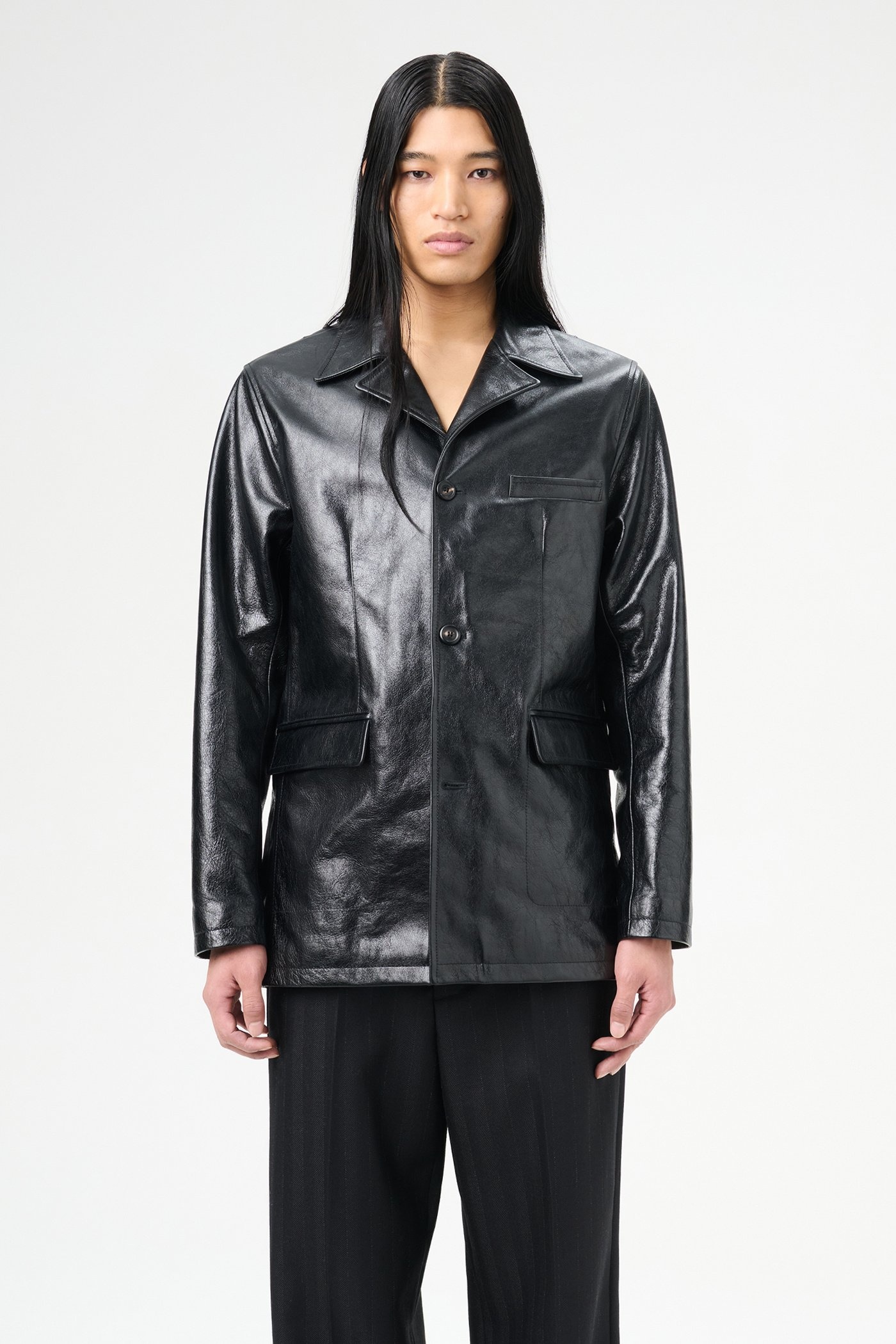 Alley Jacket Heavy Grain Black Leather - 3