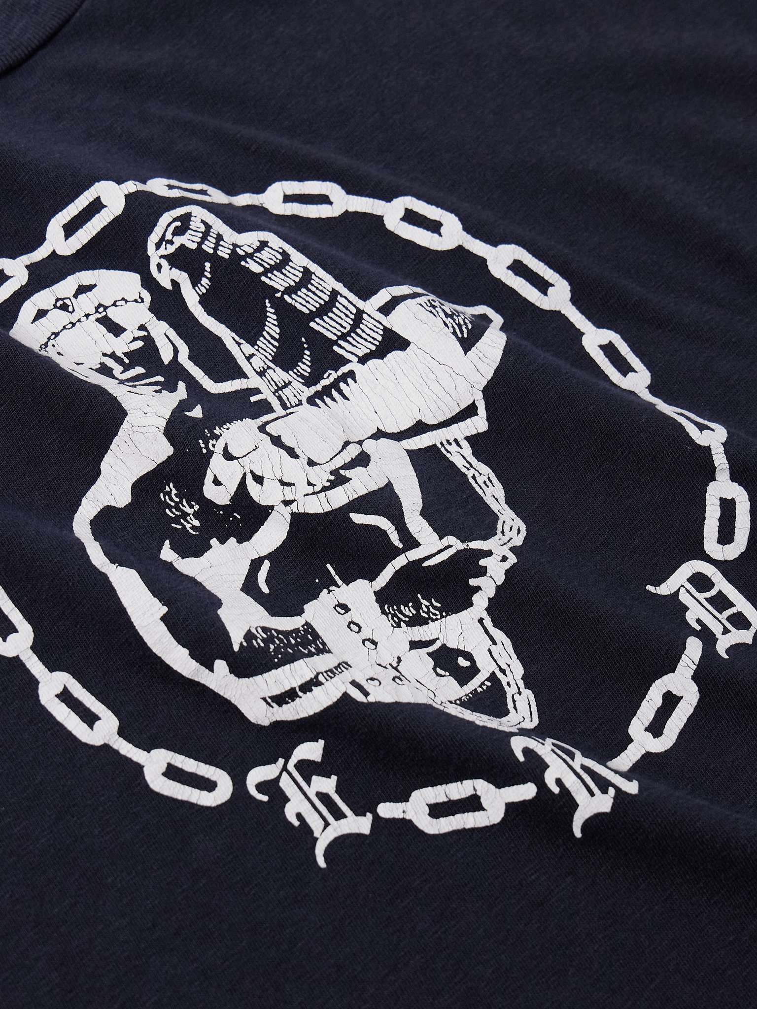 Chain Logo-Print Cotton-Jersey T-Shirt - 5