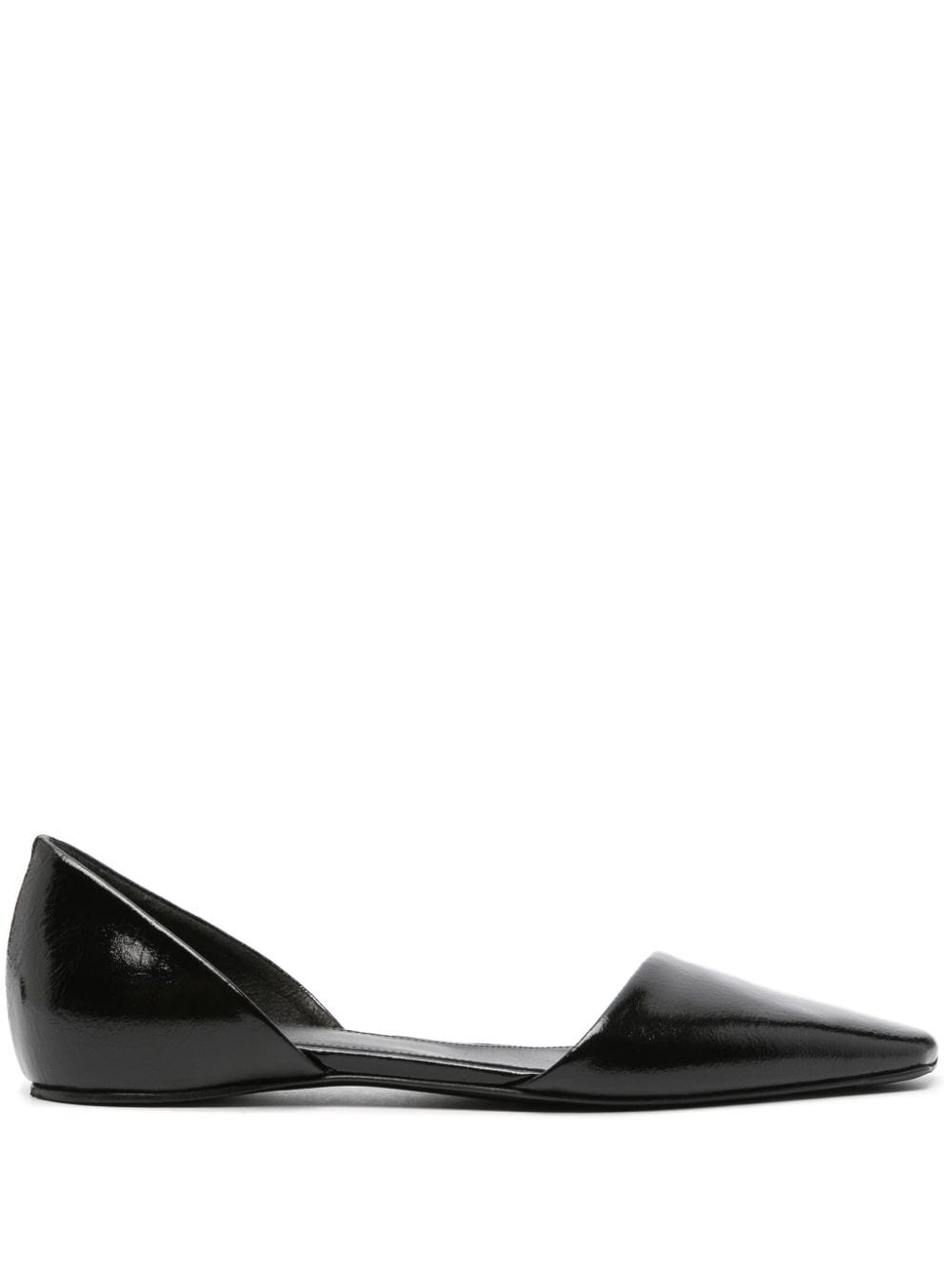 The Asymmetric d'Orsay leather ballerina shoes - 1