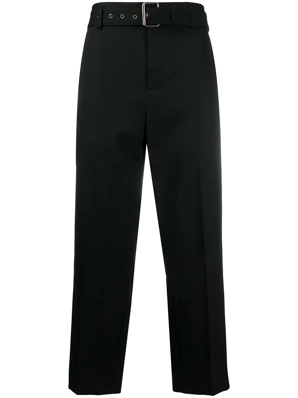 belted cropped trousers - 1