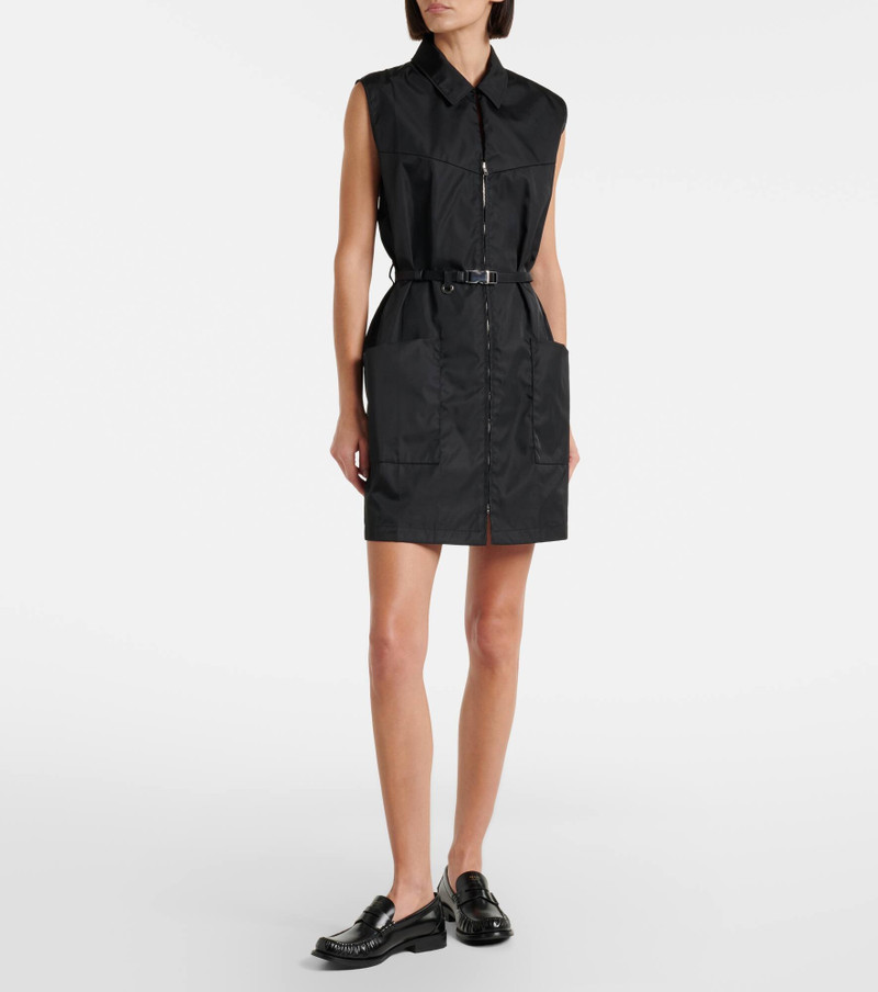 Prada Re-Nylon belted zip-up minidress outlook