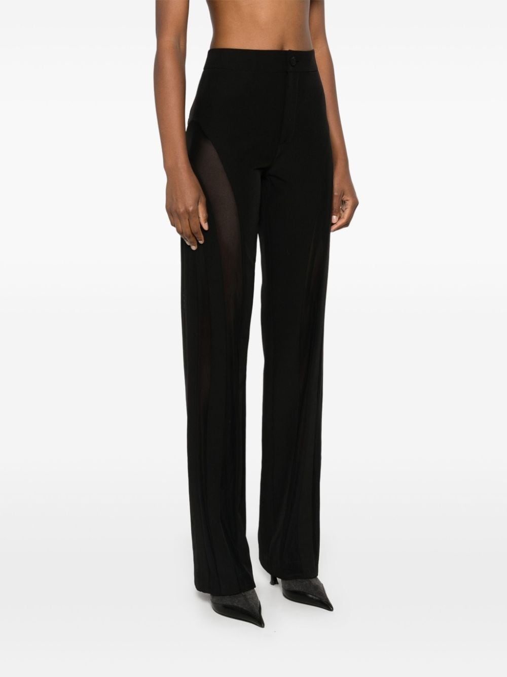 mesh-panelled trousers - 3