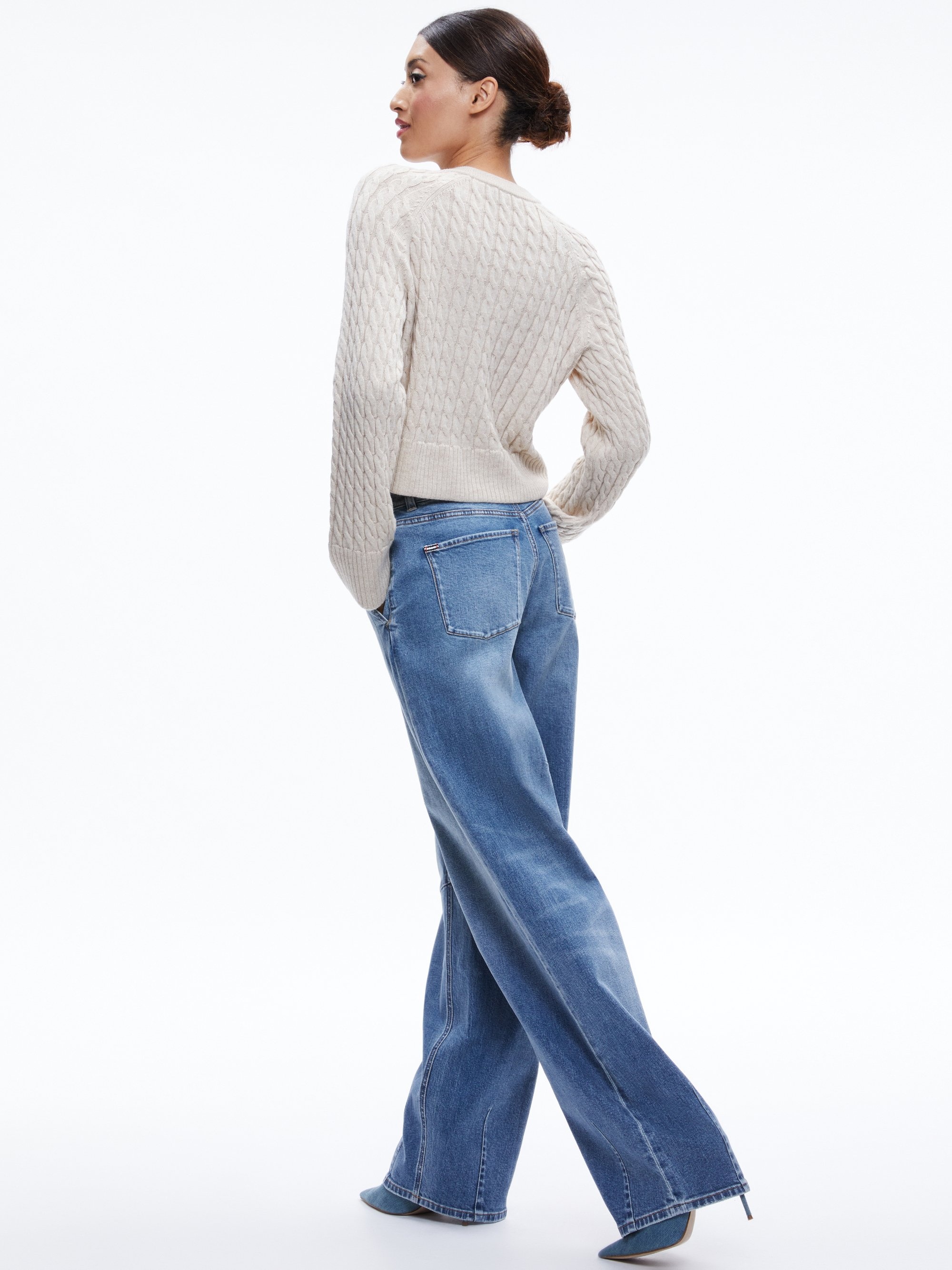 CIMARON CABLE KNIT SWEATER - 3