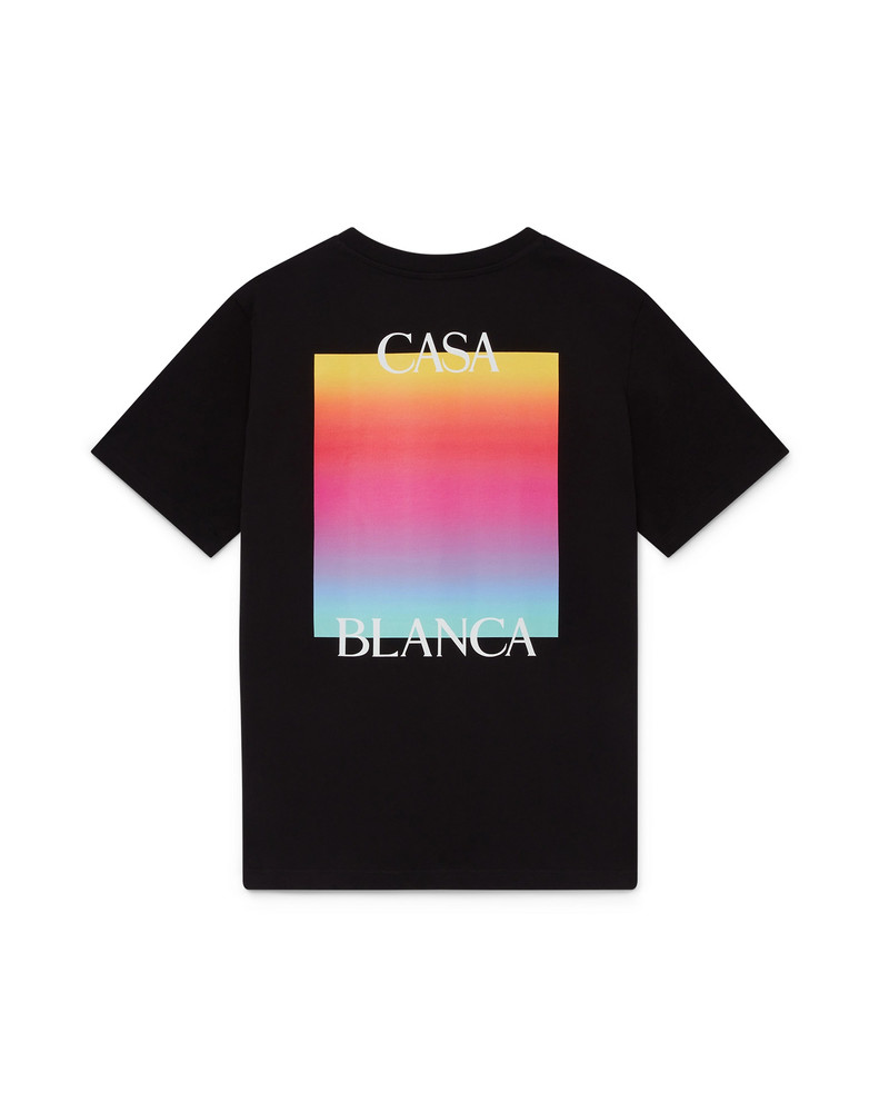 Gradient Square Logo Short Sleeve T-shirt 1