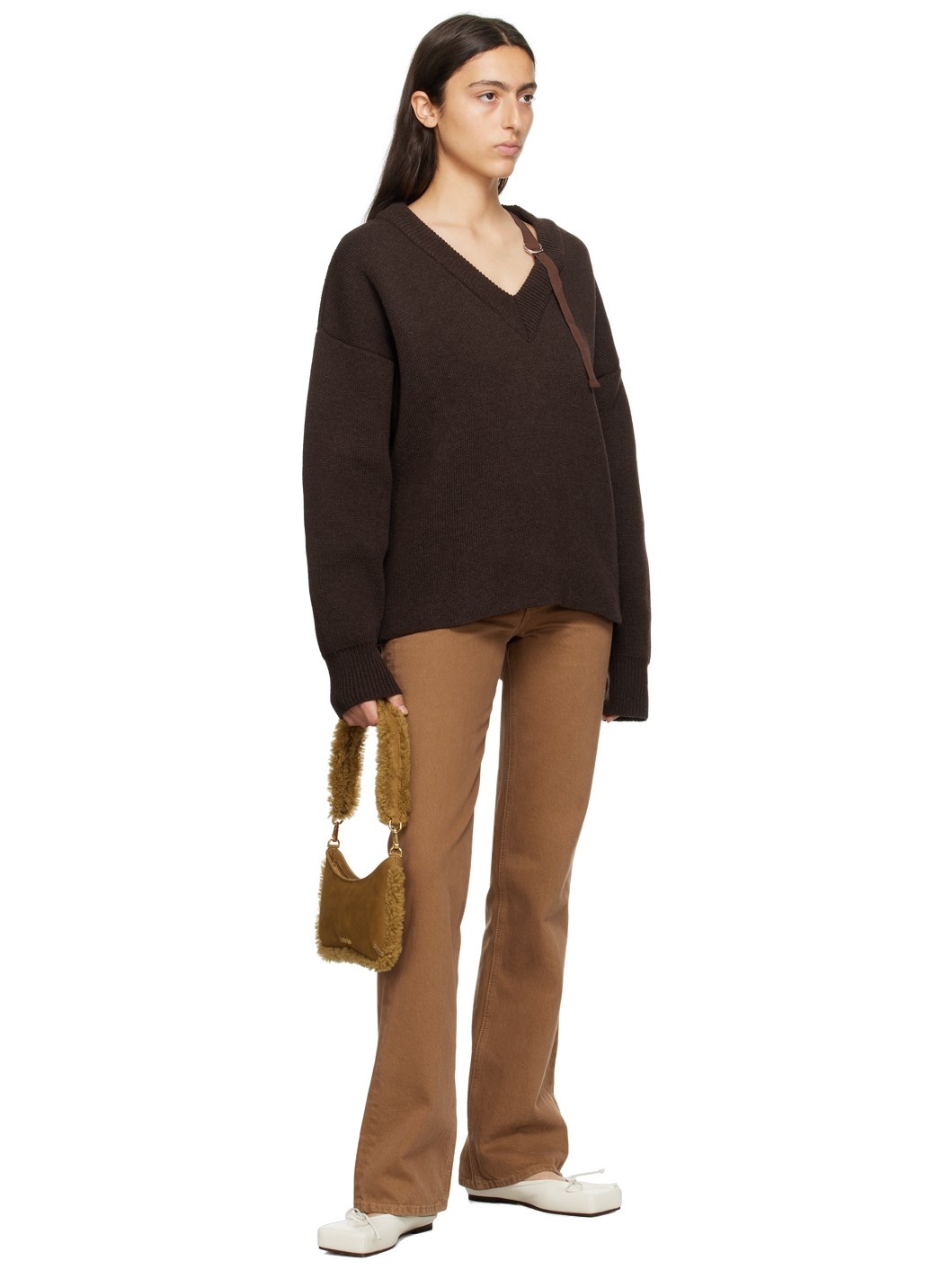 Brown Le Chouchou 'La Maille Sargas' Sweater - 4