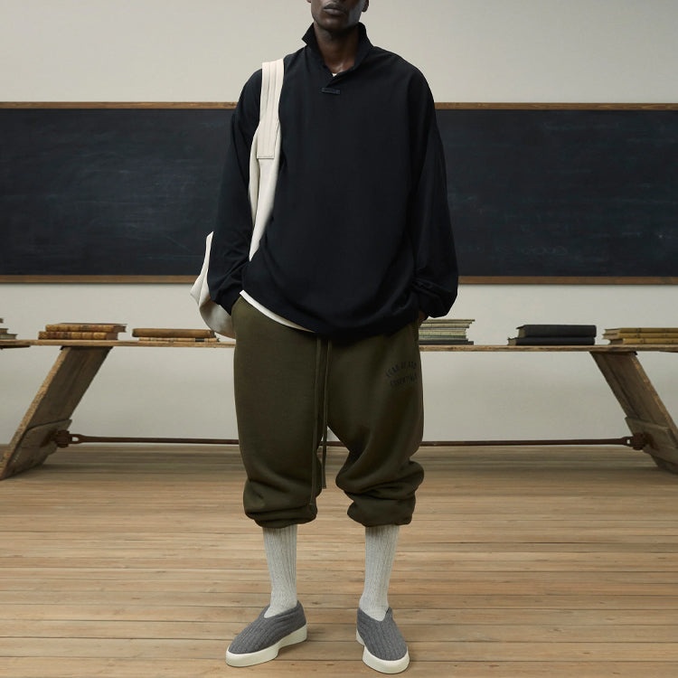 Fear of God Essentials Fleece Sweatpant 'Olive' 130BT242024F - 3
