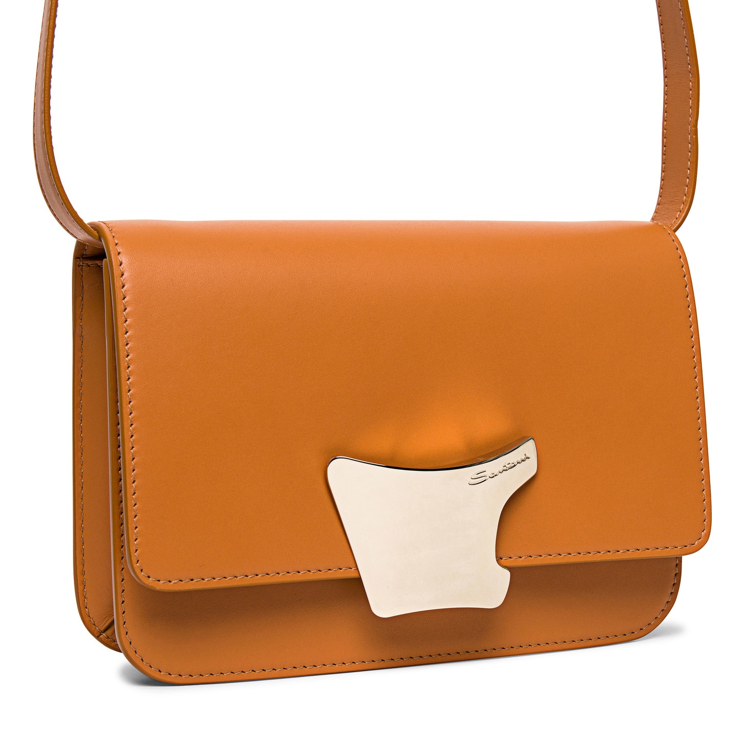 Brown leather crossbody bag - 4