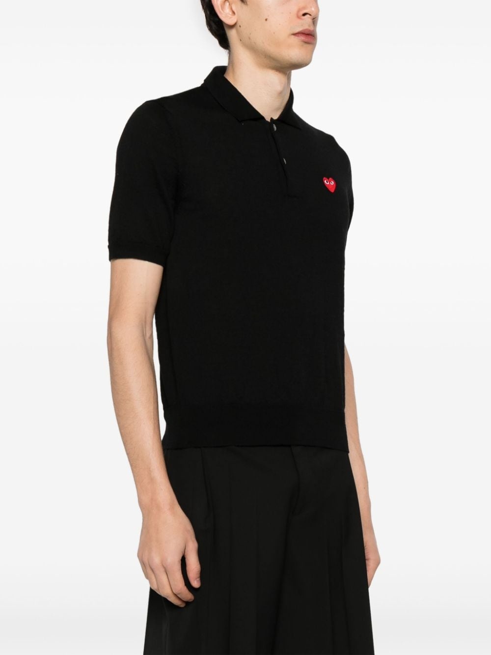 signature heart-patch polo shirt - 4