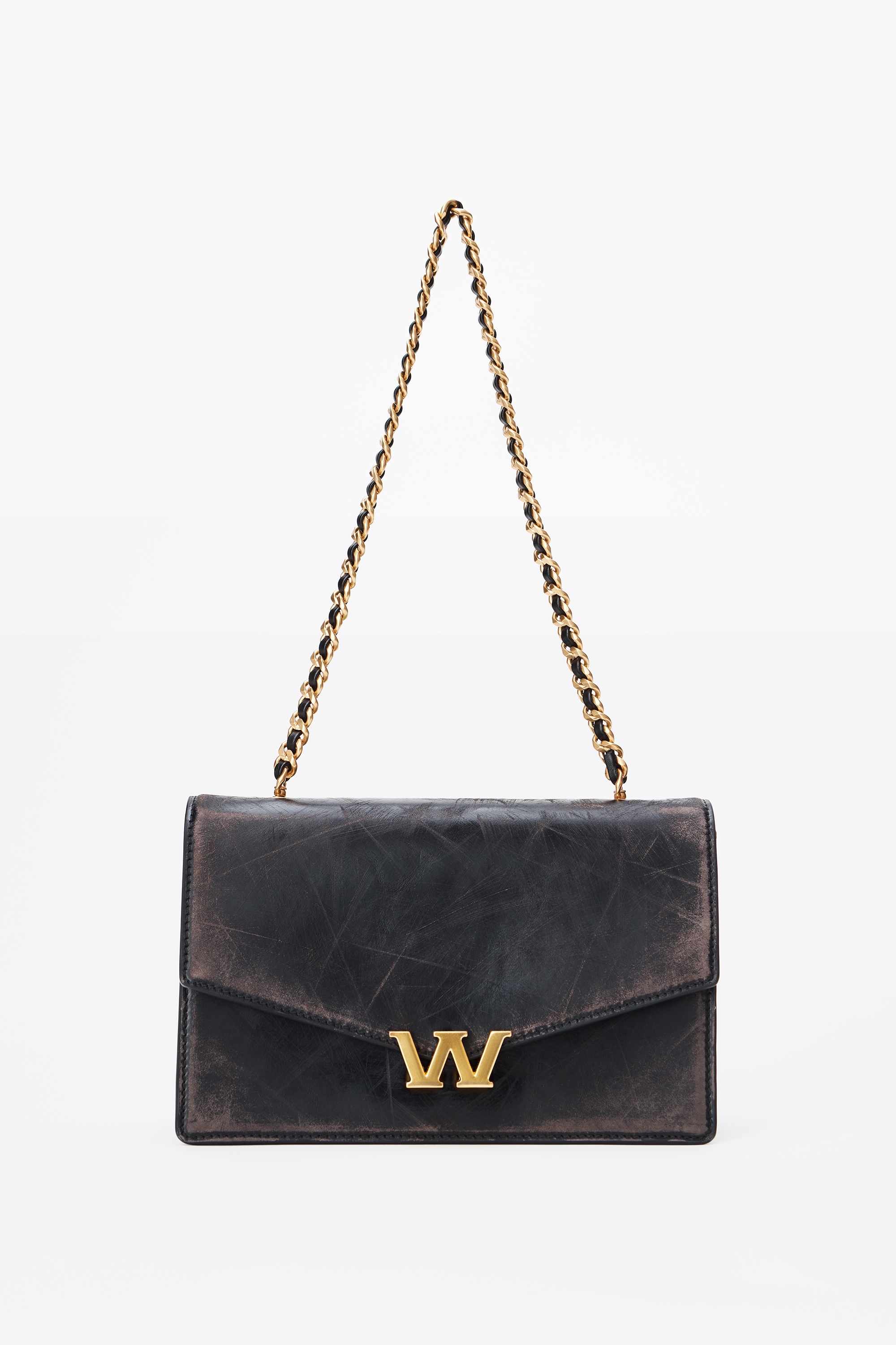 W LEGACY SMALL BAG IN DISTRESSED LEATHER - 1