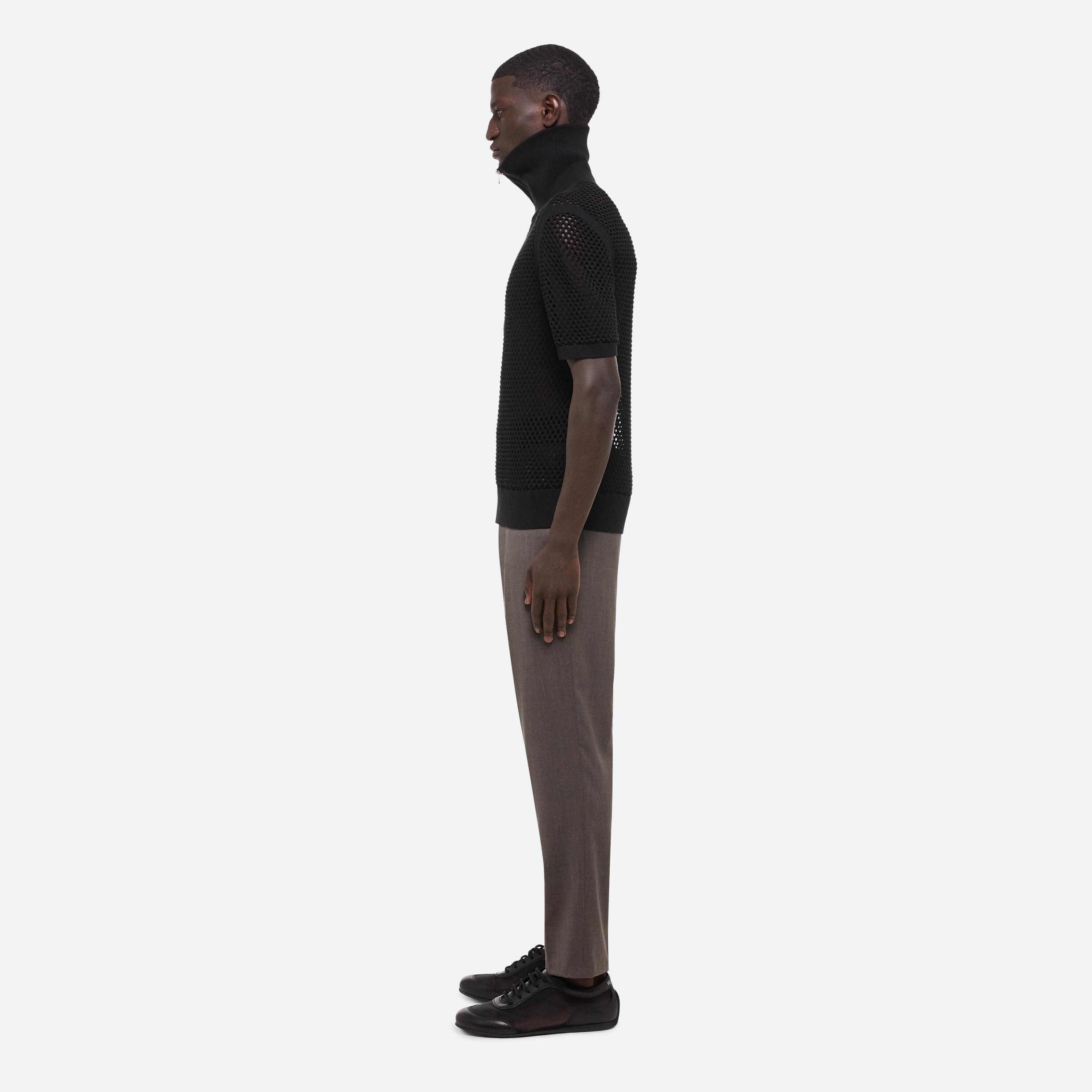 QUARTER-ZIP MESH SHIRT - 4