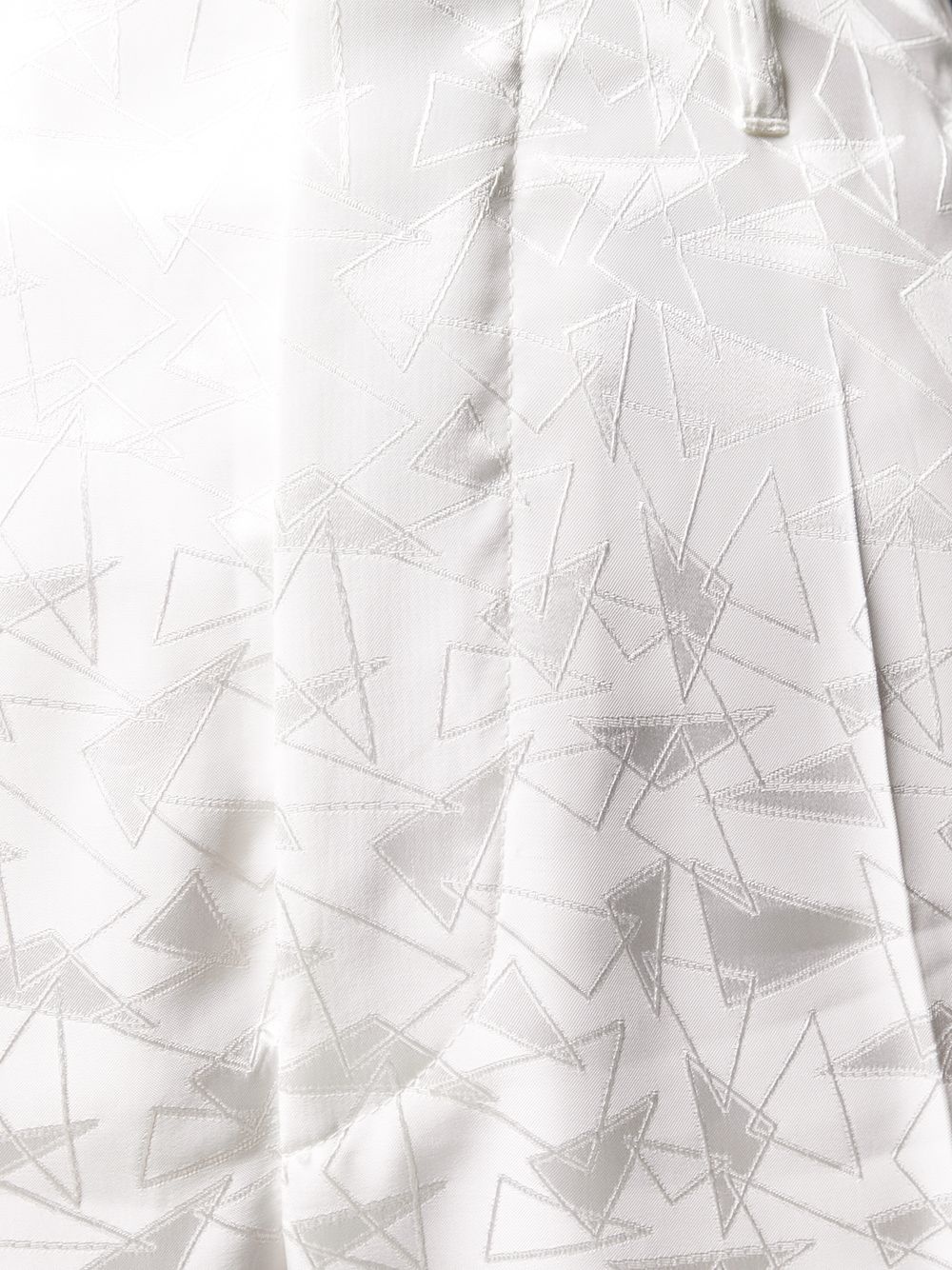 tapered geometric print trousers - 5