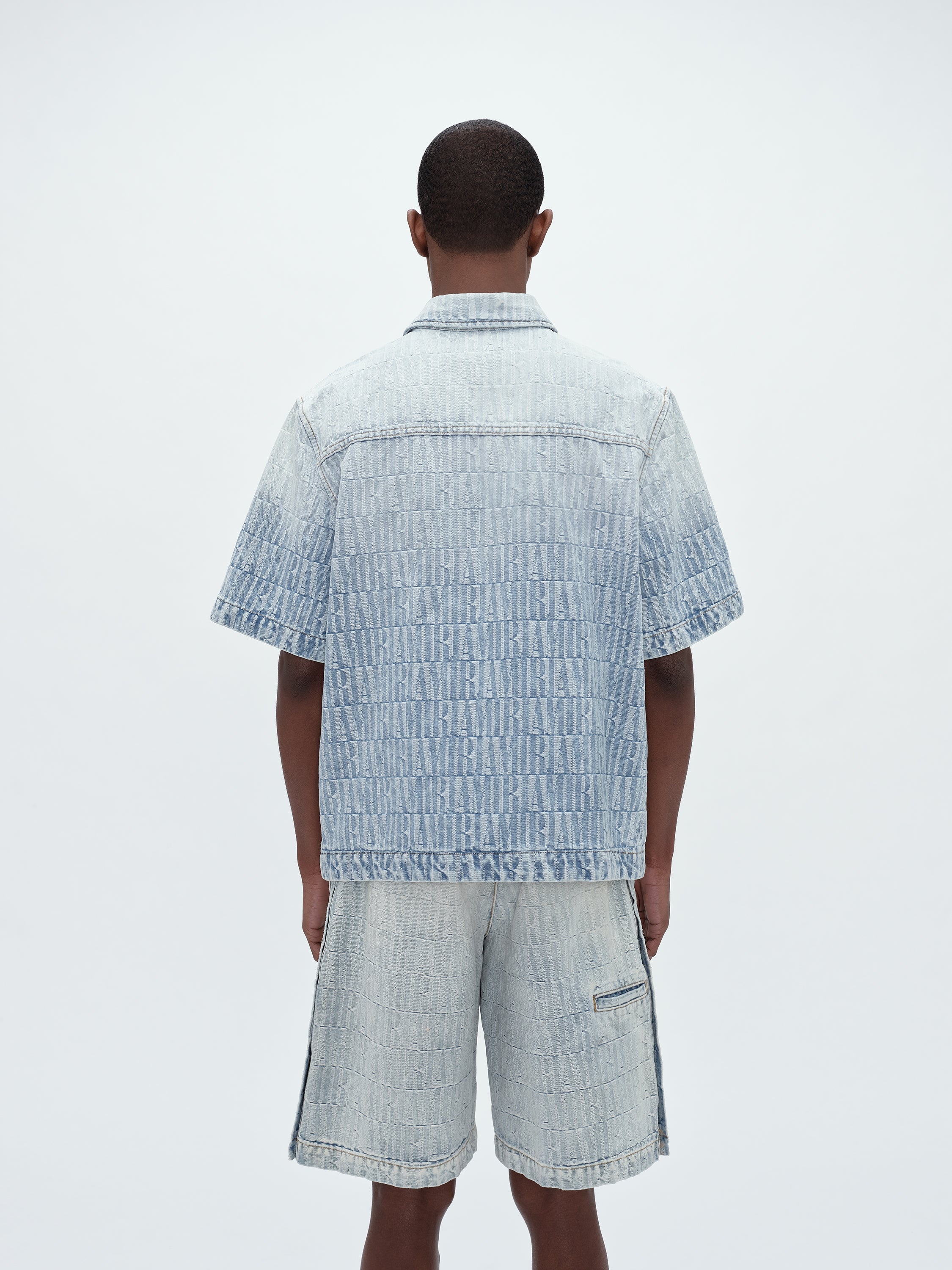 AMIRI JACQUARD SNAP UP SHORT SLEEVE - 4