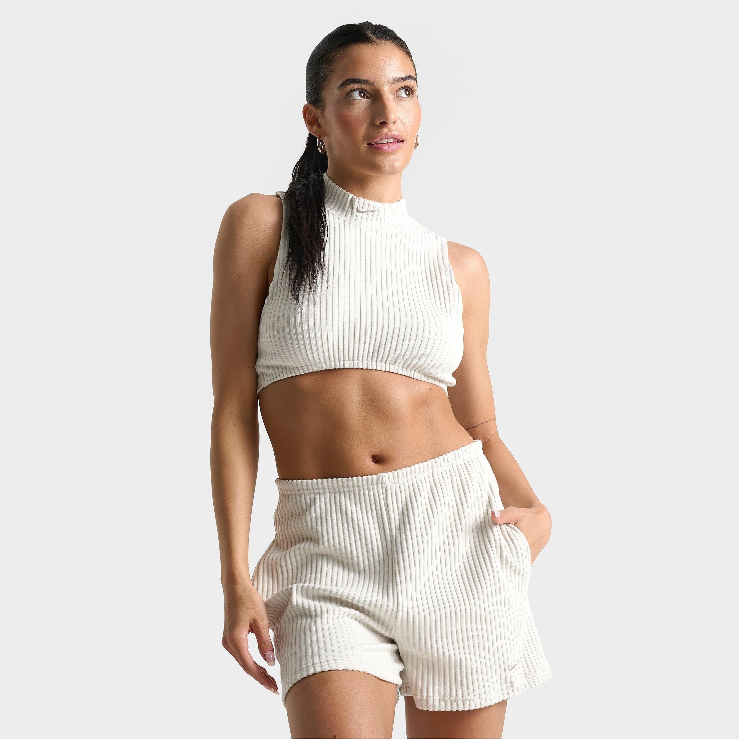 WOMEN'S NIKE SPORTSWEAR CHILL KNIT RIBBED CROPPED TANK - 1