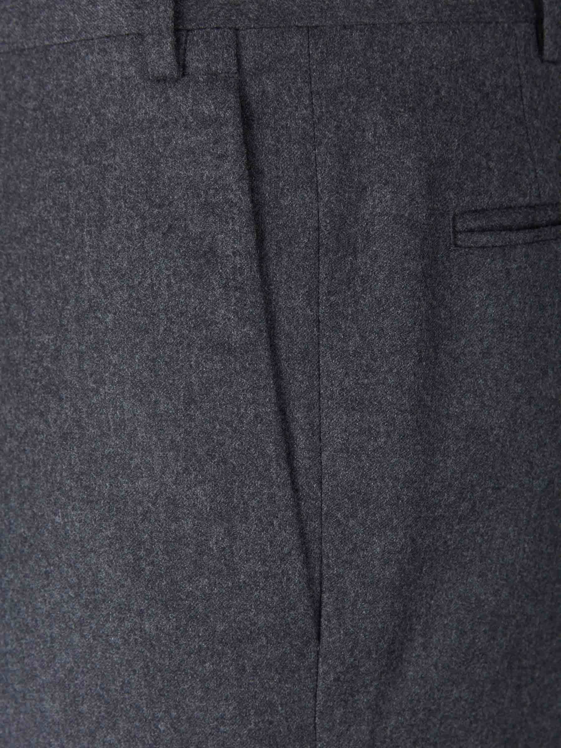 WOOL FLANNEL TROUSERS - 3