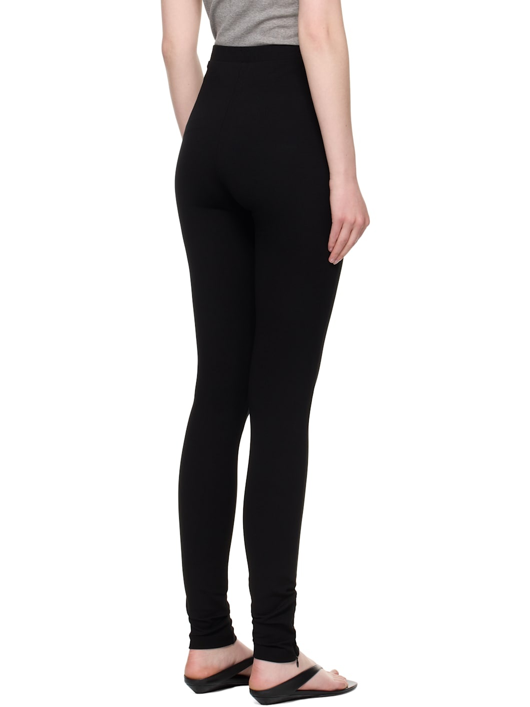 Black Zip Leggings - 3