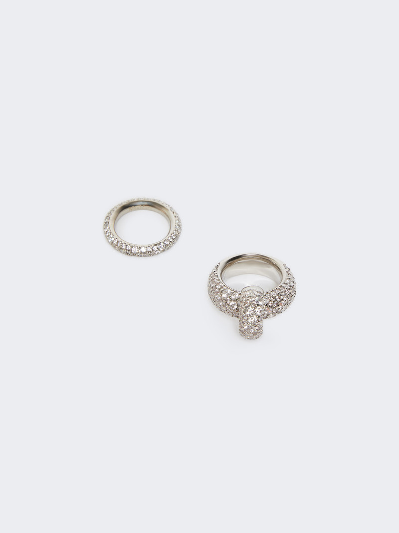 Max Mara MMBOLDRING Rhinestone ring set outlook