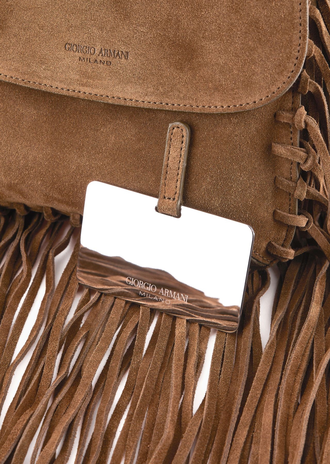 La Prima fringed suede bag - 7