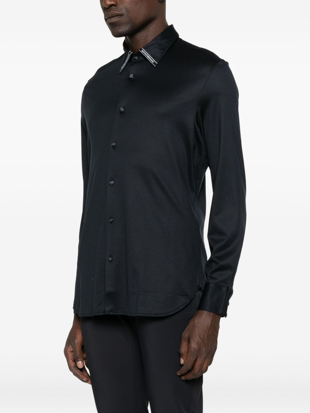 logo-tab long-sleeve shirt - 3