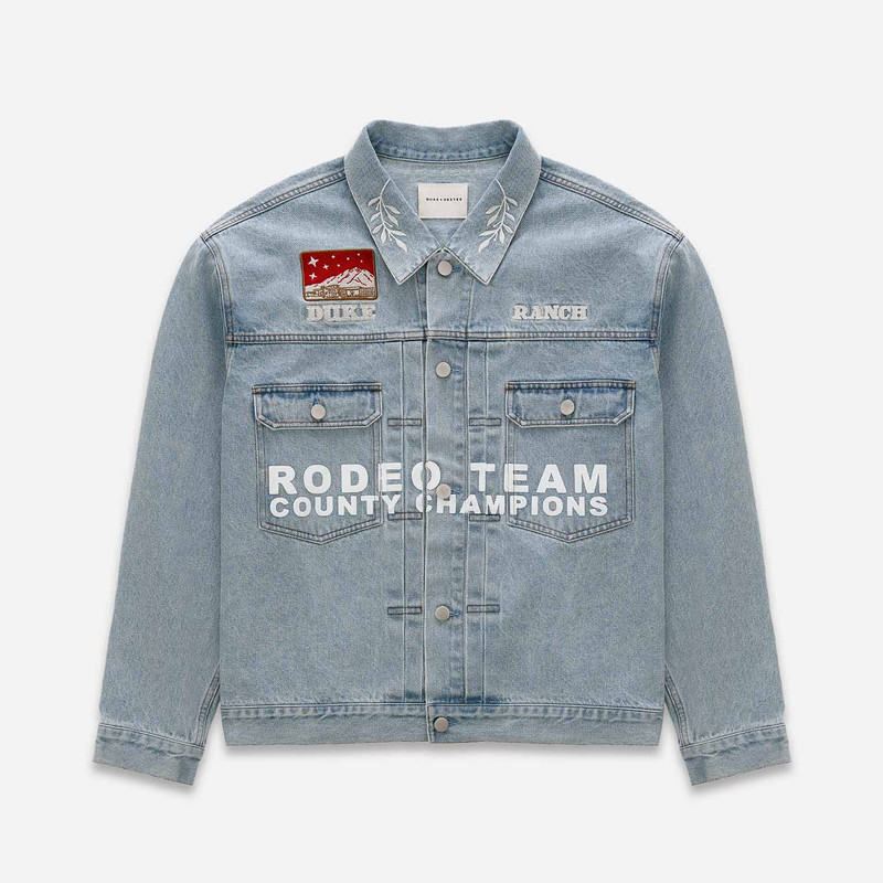 Duke Ranch Wreath Denim Jacket 1