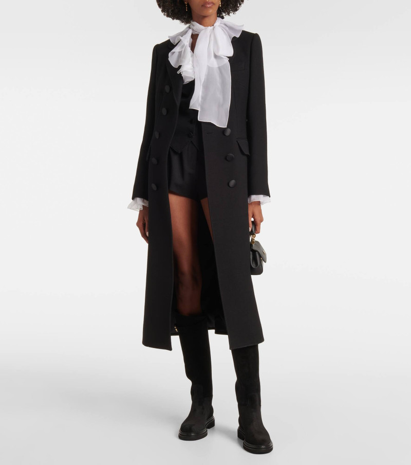 Logo suede knee-high boots 3