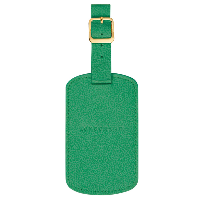 Le Foulonné Luggage tag Green - Leather 1