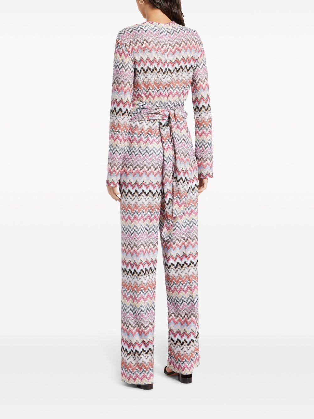 zig zag-pattern jumpsuit - 4