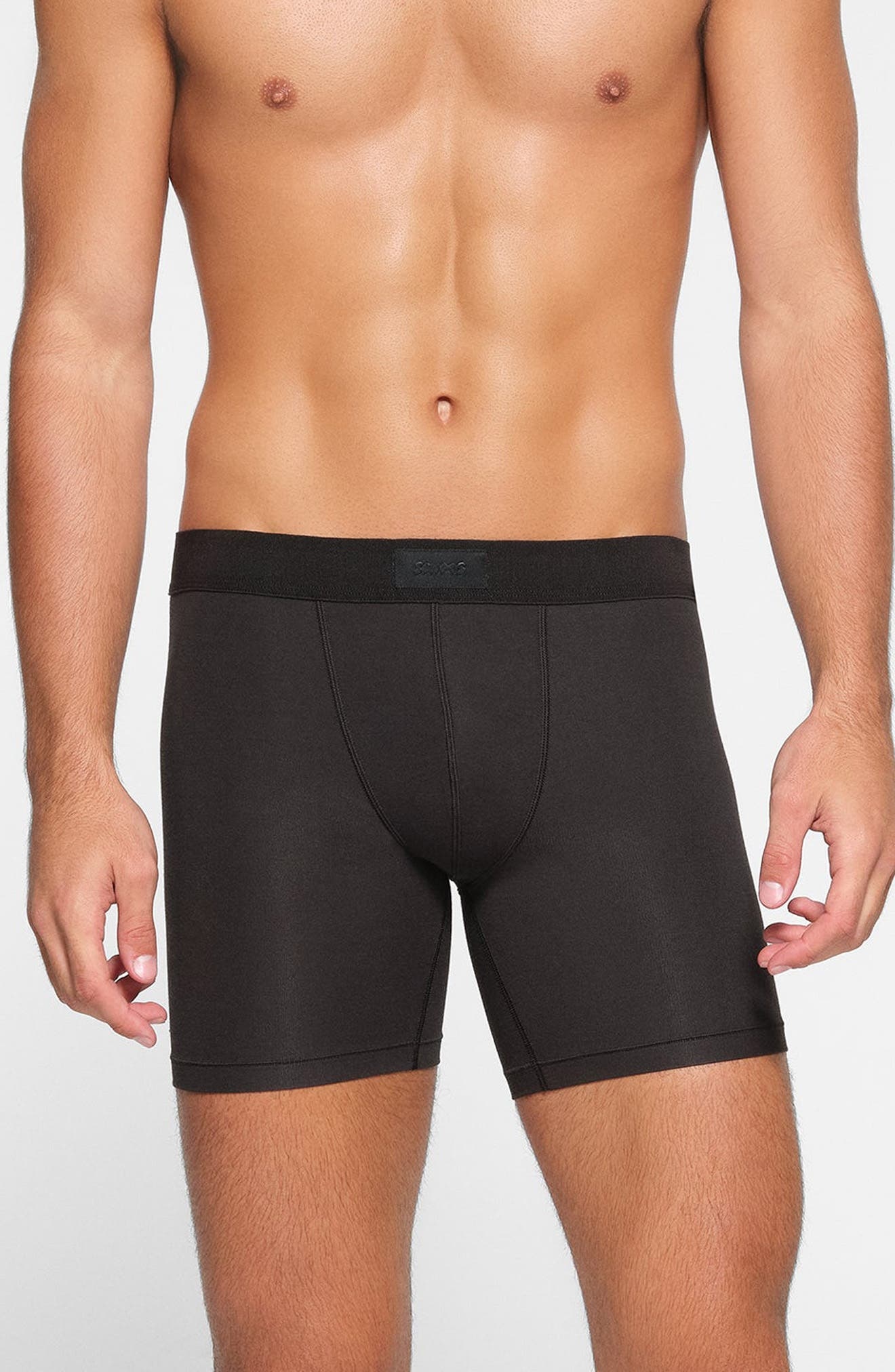 SKIMS 3-Pack 5-Inch Stretch Cotton & Modal Boxer Briefs in Heather Multi at Nordstrom - 2