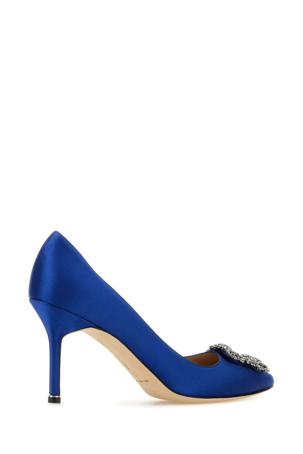 Cerulean blue satin Hangisi 90 pumps - 3