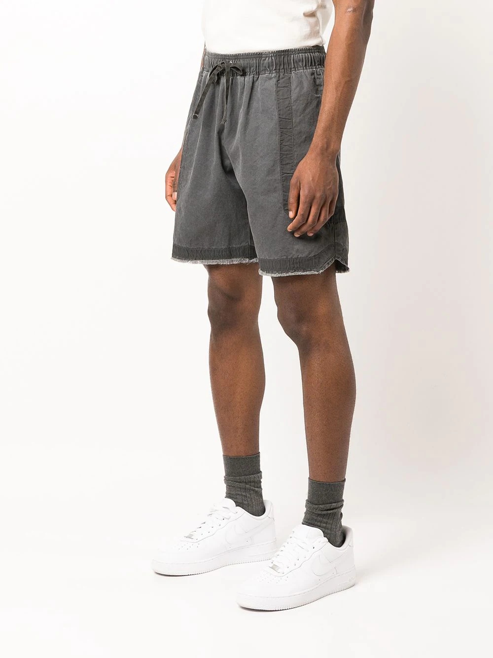 drawstring cargo shorts - 3