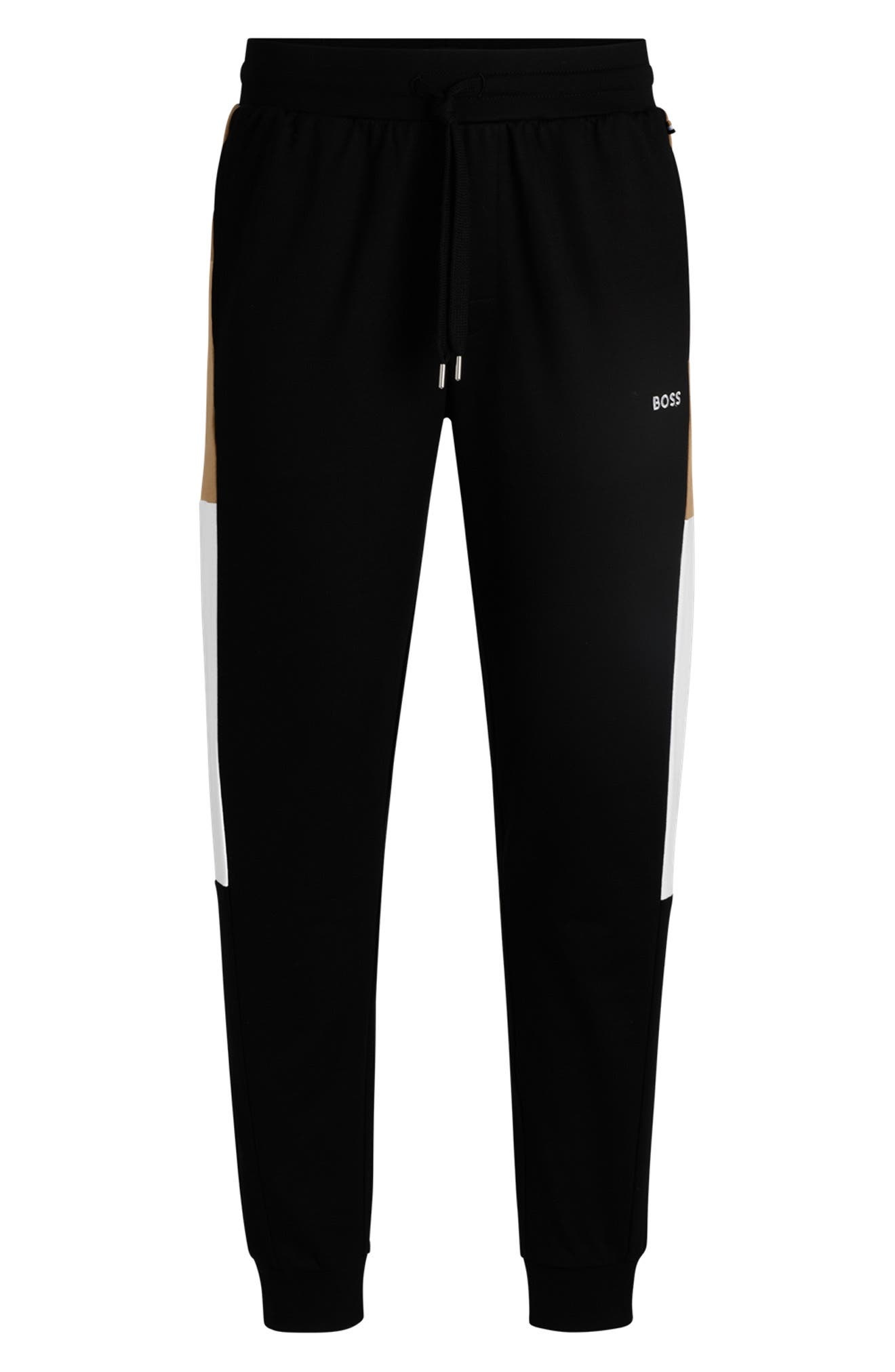 BOSS Iconic Cotton Joggers in Black at Nordstrom - 4