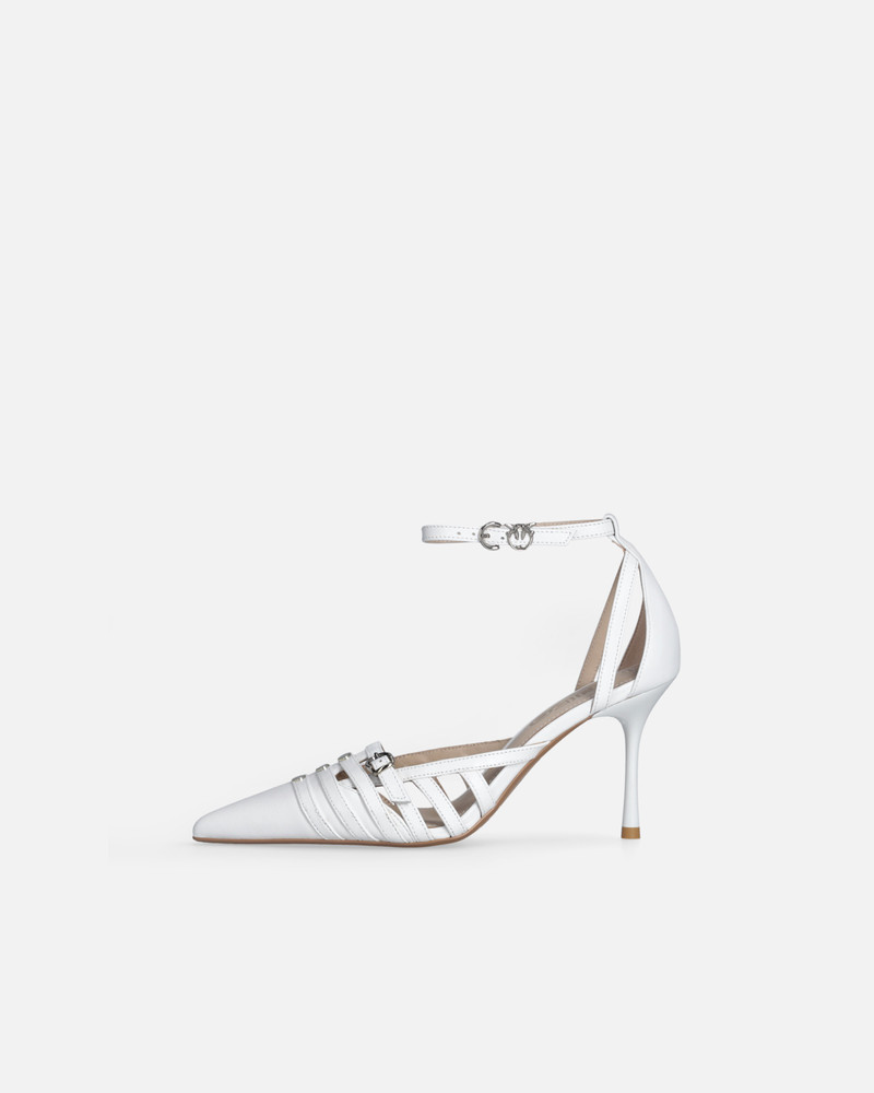 PINKO POINTED-TOE PUMPS WITH HEEL AND STRAP outlook