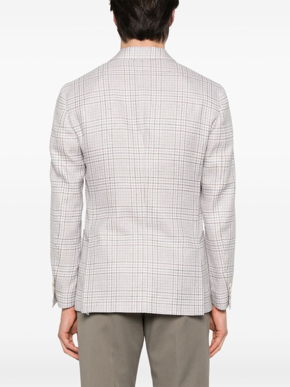 checked blazer - 4