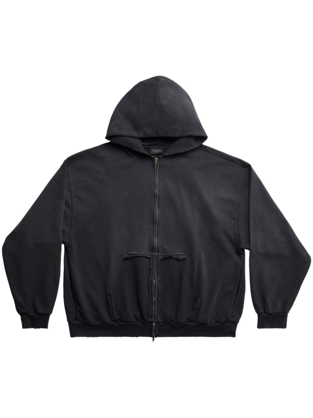 Tape Type zip-up hoodie - 1