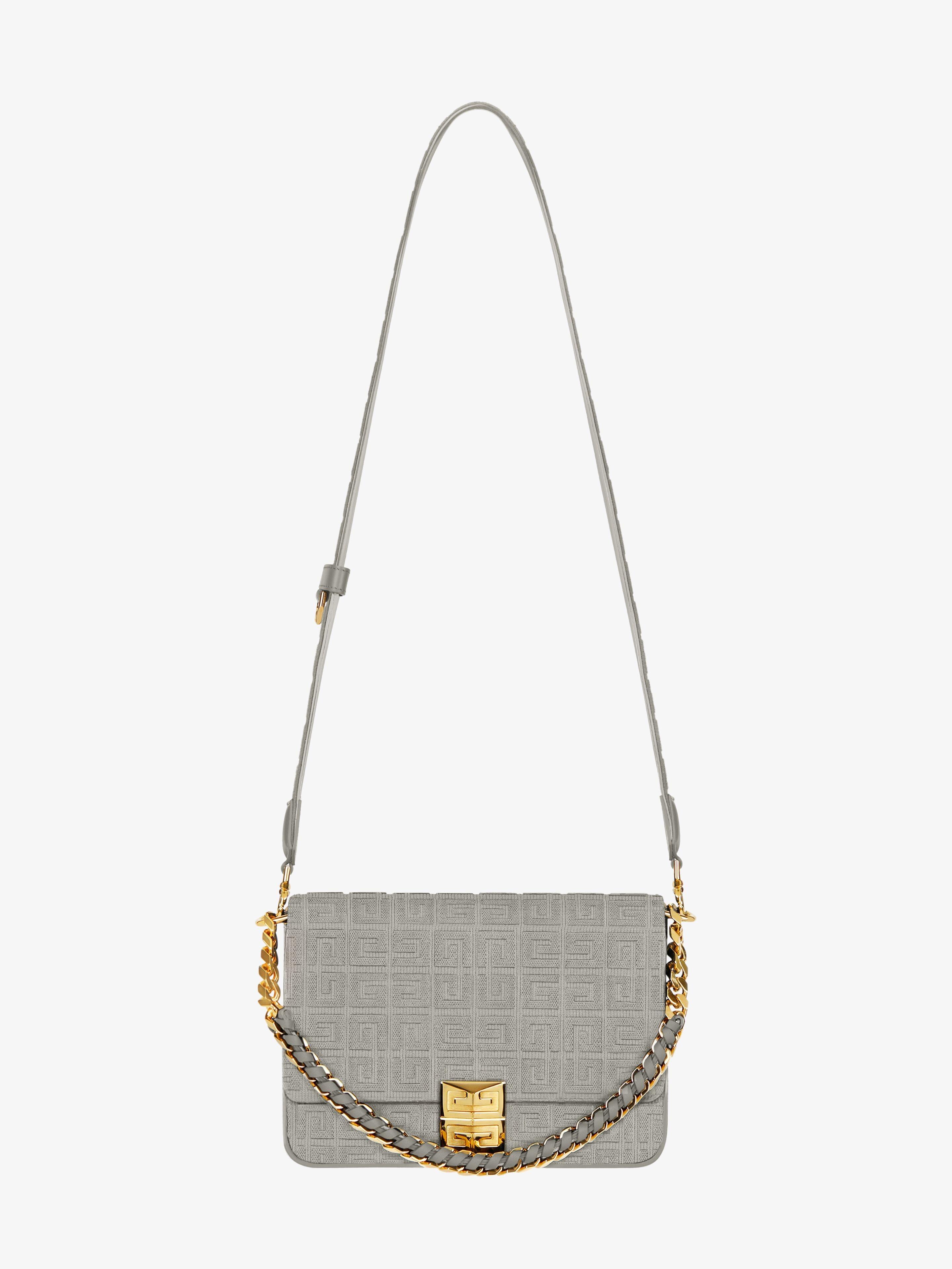MEDIUM 4G BAG IN 4G EMBROIDERY WITH CHAIN - 3